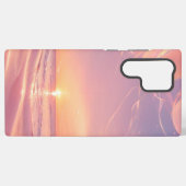 Dreamy Sunset Beach & Stardust Phone Case Samsung Galaxyケース (裏面横)
