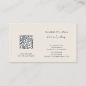 Dreamy Transparent Flowers Logo 名刺 (裏面)