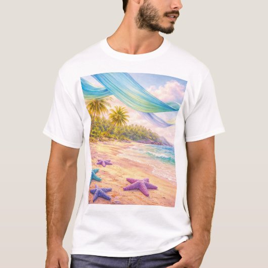 Dreamy Tropical Paradise Tシャツ (正面)