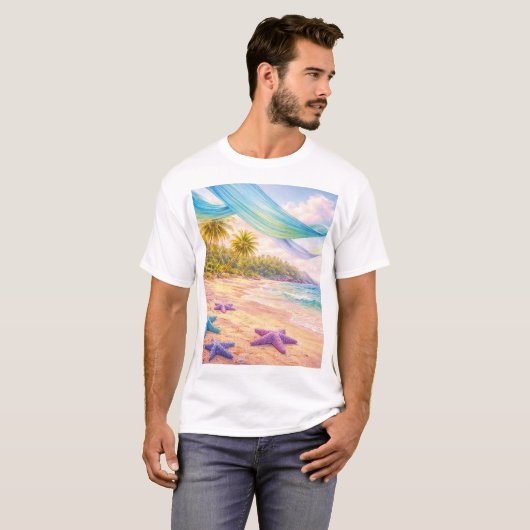 Dreamy Tropical Paradise Tシャツ (正面フル)