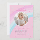 Dreamy Unicorn Birthday Invitation 招待状 (裏面)