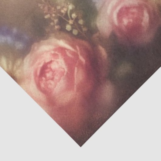 Dreamy Victorian Cat in Floral Hat Decoupage 薄葉紙 (詳細)