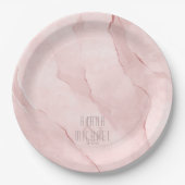 Dreamy Waterカラー抽象芸術結婚の赤面ID817 ペーパープレート (正面)