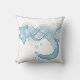 Dreamy Watercolor Abstract Fleece Blanket クッション