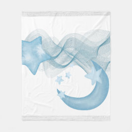 Dreamy Watercolor Abstract Fleece Blanket フリースブランケット