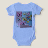 Dreamy Watercolor Butterfly T-Shirt for Baby (デザイン裏面)