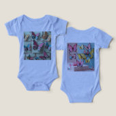 Dreamy Watercolor Butterfly T-Shirt for Baby (デザイン正面&裏面)