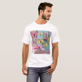 Dreamy Watercolor Butterfly T-Shirt Tシャツ (正面フル)