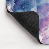 Dreamy Watercolor Galaxy & Stars Mouse Pad マウスパッド (コーナー)