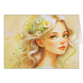 Dreamy watercolour  portrait  (正面横)