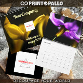 Dreamy whimsical flowers 2026 custom calendar カレンダー