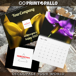 Dreamy whimsical flowers 2026 custom calendar カレンダー