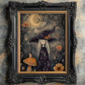 Dreamy Whimsical Halloween Witch Decoupage 薄葉紙
