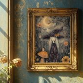 Dreamy Whimsical Halloween Witch Decoupage 薄葉紙