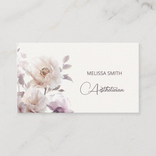 Dreamy White Rolse 名刺 (正面)