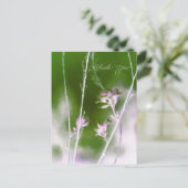 Dreamy Wildflowers – Pastel Nature Thank You Card シーズンポストカード (スタンド正面)