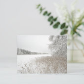 Dreamy winter lake, New Year シーズンポストカード (スタンド正面)