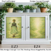 Dreamy Woodland Path Background EZ4 Decoupage 薄葉紙
