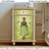 Dreamy Woodland Path Background EZ4 Decoupage 薄葉紙