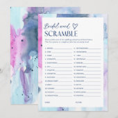 Dreamy Word Scramble Bridal Party Game Card 招待状 (正面/裏面)