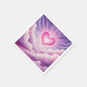 DreamyGlowHeart スタンダードカクテルナプキン (角)