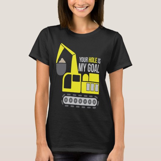 Dredger Heavy Equipment Excavator Operator Dirty W Tシャツ (正面)