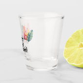 Drei Bananen Blätter in Pastellfarben  ショットグラス (右)