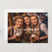 Drei junge Frauen in München. Bier ポストカード (正面/裏面)
