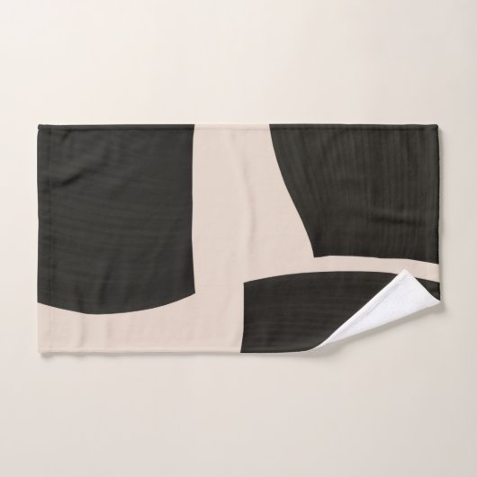 Drei schwarze Formen Print Handtuch ハンドタオル (ハンドタオル)