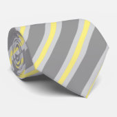 Drei Streifen three stripes grau grey gelb yellow ネクタイ (ロール)