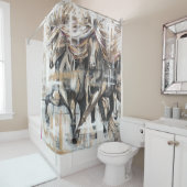 Drei Tölter Braun シャワーカーテン (インサイチュ)