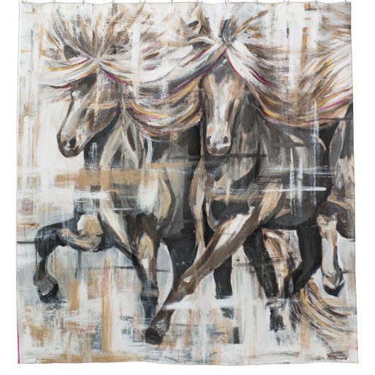 Drei Tölter Braun シャワーカーテン (正面)