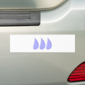 drei Tropfen Tränen three drops tears バンパーステッカー (車上)