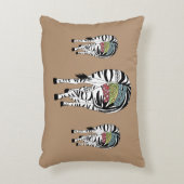 Drei Zebras アクセントクッション (正面(垂直))