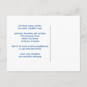 Dreidelの紡績工のハヌカーのパーティー インビテーションポストカード (裏面)