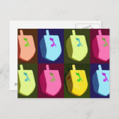 Dreidelハヌカーの郵便はがき シーズンポストカード (正面/裏面)