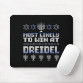 Dreidelhanukkahの試合で最も勝つおもしろい可能性が高い マウスパッド (マウス)
