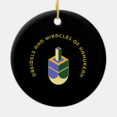 DREIDELS AND MIRACLES OF HANUKKAH セラミックオーナメント (裏面)