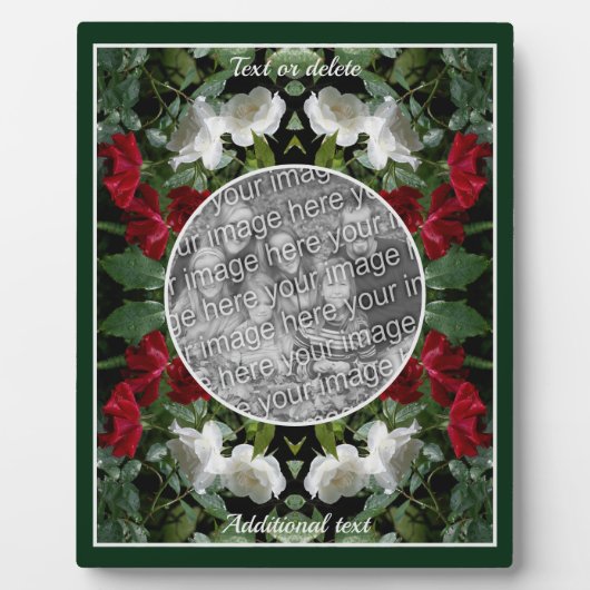 Drenchedバラ独自の写真を作成 フォトプラーク (正面)