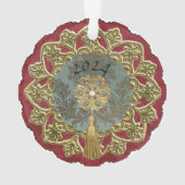 Dresden Antique Doll Acrylic Ornament オーナメント (裏面)