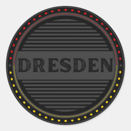 Dresden City Pride Emblem – German Identity ラウンドシール