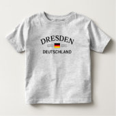 Dresden Deutschland Coordinates German トドラーTシャツ (正面)