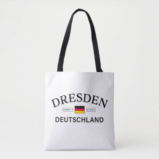 Dresden Deutschland Coordinates German トートバッグ (正面)