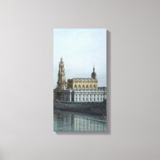 Dresden Elbufer Vedute – Canaletto – Bellotto キャンバスプリント (正面)