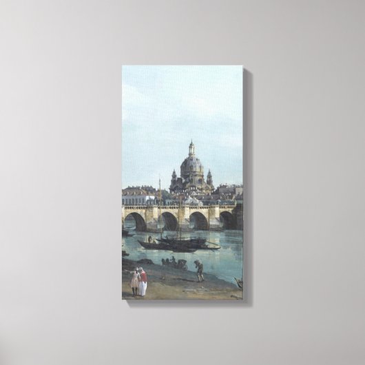 Dresden Elbufer Vedute – Canaletto – Bellotto キャンバスプリント (正面)