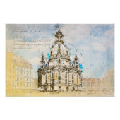 Dresden Frauenkirche ポスター (正面)