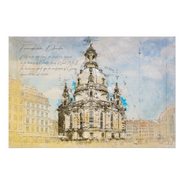 Dresden Frauenkirche ポスター