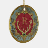Dresden 'Lordly' Ceramic Monogram Ornament セラミックオーナメント (右)