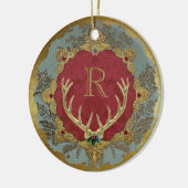 Dresden 'Lordly' Ceramic Monogram Ornament セラミックオーナメント (左)