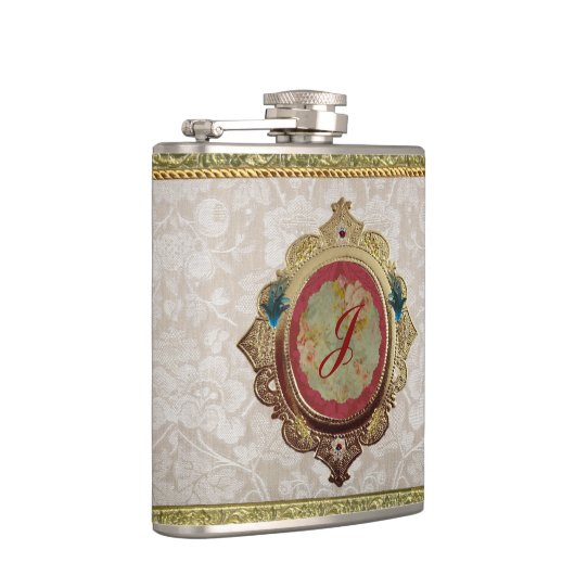 Dresden 'Noblesse' 6 oz. Romantic Flask フラスク (右)